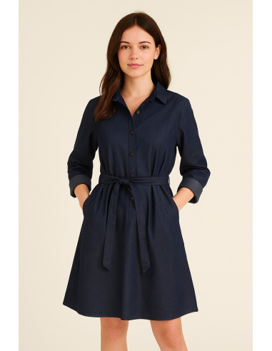 Tejido tencel denim - Azul oscuro