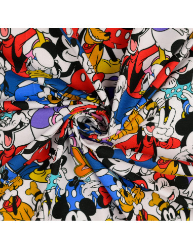 Tela de jersey Disney - Mickey y sus amigos