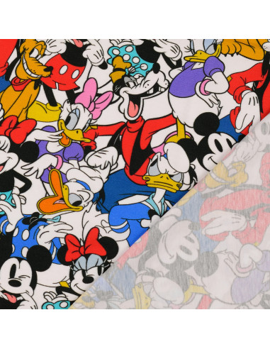 Tela de jersey Disney - Mickey y sus amigos