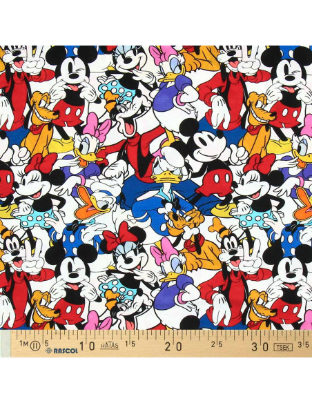 Tela de jersey Disney - Mickey y sus amigos