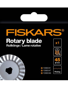 Cuchilla rotativa Fiskars zigzag Ø45 mm