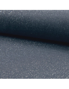 Tejido de punto ribete lurex - Denim lurex plata