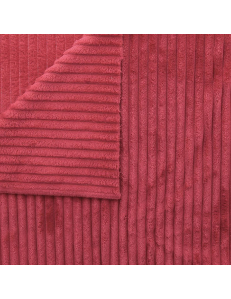 Tejido minky de canalé grueso - Terracota