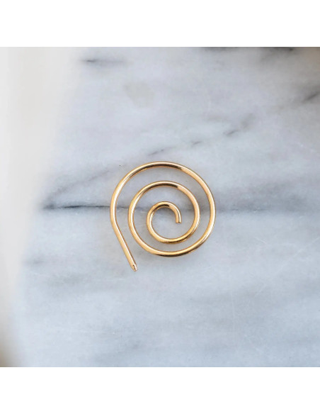 Espiral tope de puntos para tejer - Dorado