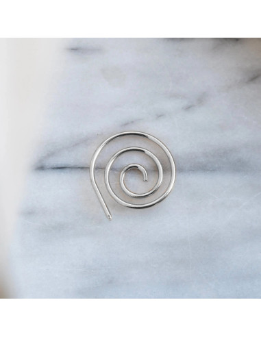 Espiral tope de puntos para tejer - Plata