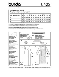 Patrón de vestido - Burda 6423 2