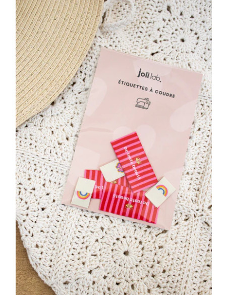 Lot de 6 étiquettes à coudre - Assortiment Lucky charm