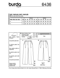 Patrón de pantalón - Burda 6436 2