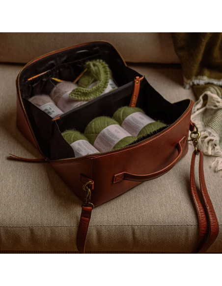 Bolso bandolera Muud Cleo midi - Marrón Intenso