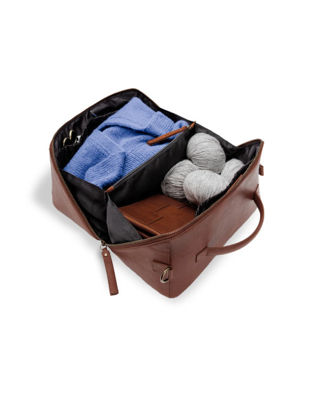 Bolso bandolera Muud Cleo midi - Marrón Intenso