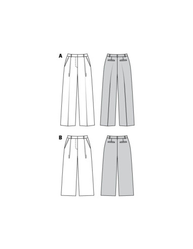 Patrón de pantalón - Burda 6436