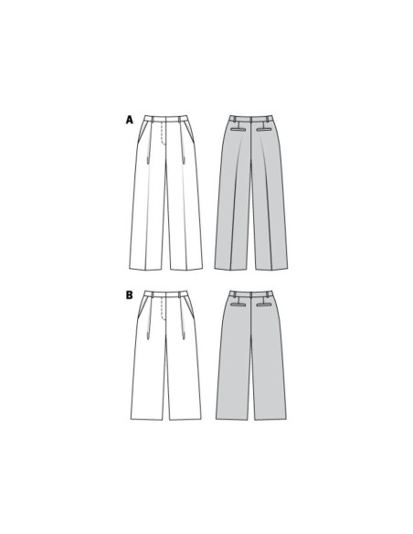 Patrón de pantalón - Burda 6436