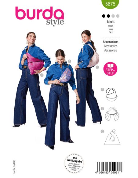 Patrón de accesorios - Burda 5675