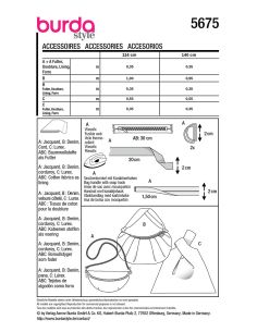 Patrón de accesorios - Burda 5675 2