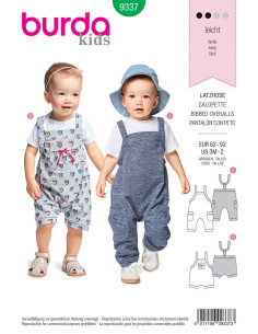 Patrón de peto - Burda 9337