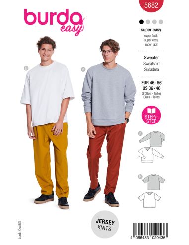 Patrón de camiseta - Burda 5682