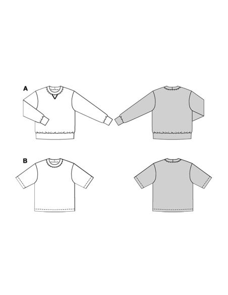 Patrón de camiseta - Burda 5682