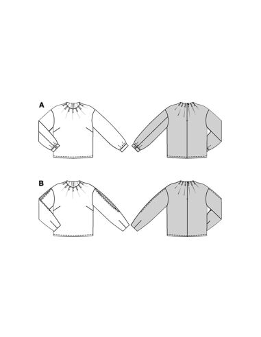 Patrón de blusa - Burda 5685