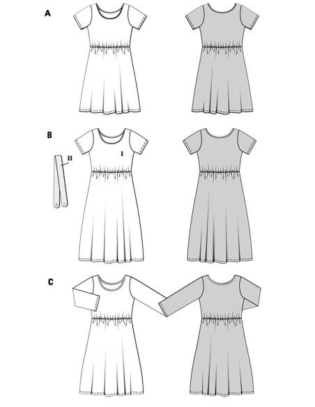 Patrón de vestido - Burda 5686