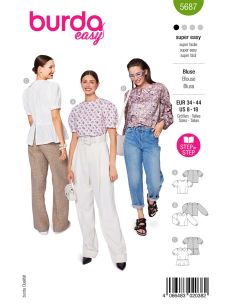Patrón de blusa - Burda 5687