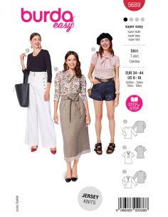 Patrón de camiseta - Burda 5689