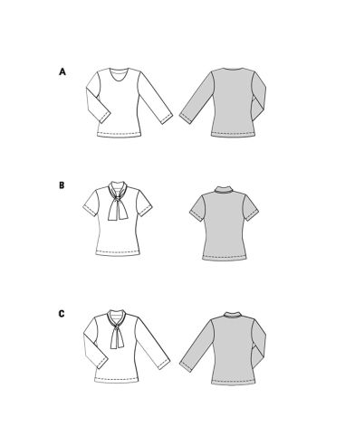 Patrón de camiseta - Burda 5689