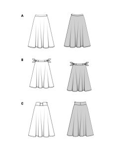 Patrón de falda - Burda 5690 2