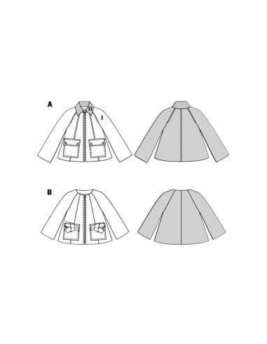 Patrón de chaqueta - Burda 5695