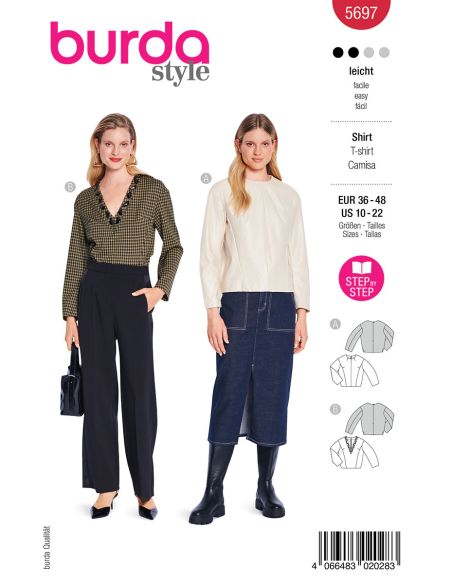 Patrón de camiseta - Burda 5697