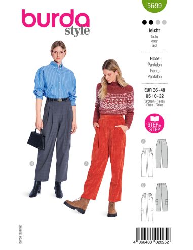 Patrón de pantalón - Burda 5699