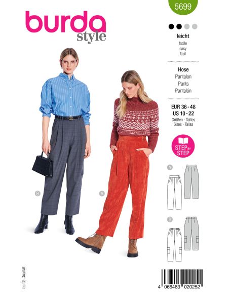 Patrón de pantalón - Burda 5699