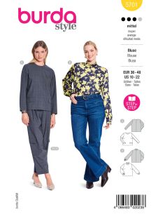 Patrón de blusa - Burda 5701