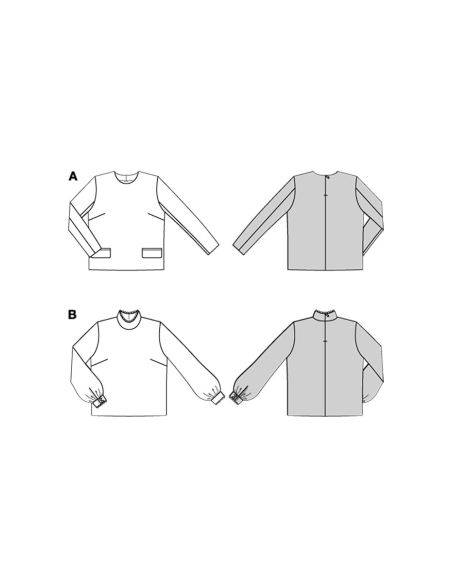 Patrón de blusa - Burda 5701