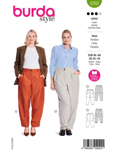 Patrón de pantalón - Burda 5703