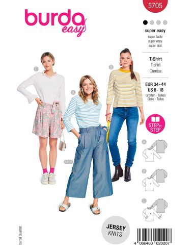 Patrón de camiseta - Burda 5705