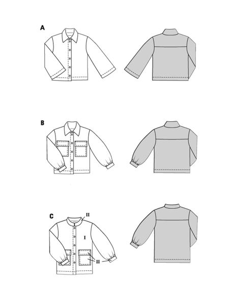 Patrón de chaqueta - Burda 5706