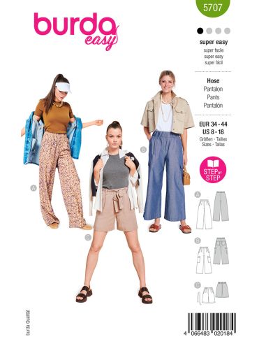 Patrón de pantalón - Burda 5707