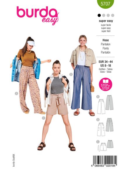 Patrón de pantalón - Burda 5707