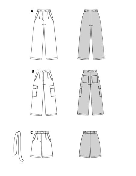 Patrón de pantalón - Burda 5707