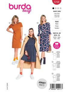 Patrón de vestido - Burda 5708