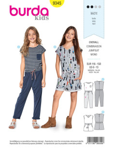 Patrón de combinación - Burda 9345