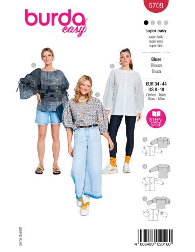 Patrón de blusa - Burda 5709