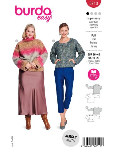 Patrón de blusa - Burda 5710