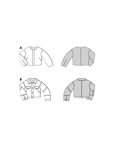 Patrón de chaqueta - Burda 5711