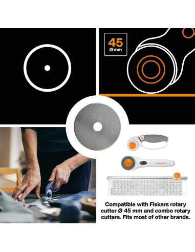 Cuchilla rotativa Fiskars Ø45 mm