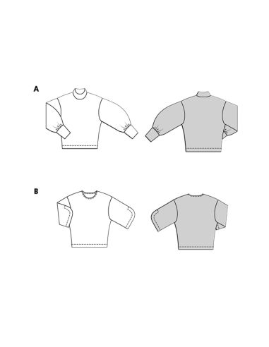 Patrón de sudadera - Burda 5716