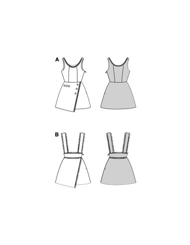 Patrón de vestido - Burda 9198