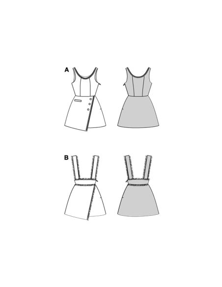Patrón de vestido - Burda 9198