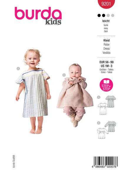 Patrón de vestido - Burda 9201