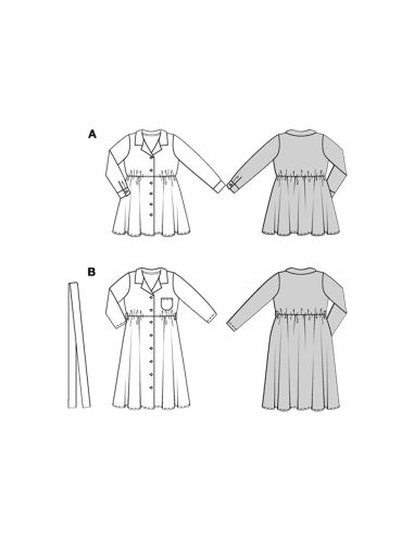 Patrón de vestido - Burda 9206